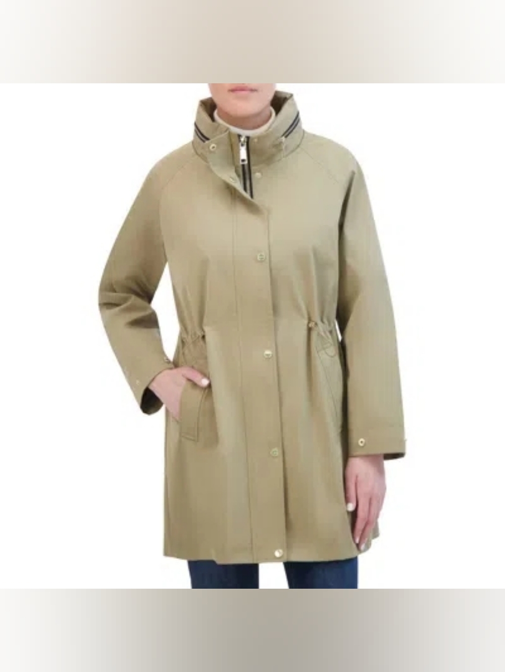 Rebecca Minkoff Oversize Water Repellent Hooded Rain Jacket